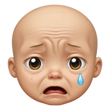 crying baby  sticker
