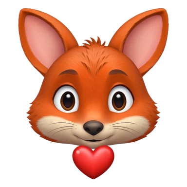 Nick Zootopia enamorado con ojos de corazon sticker