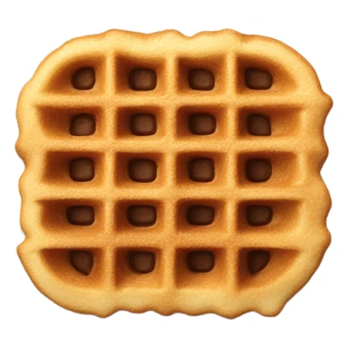 Chocolate chip waffle sticker