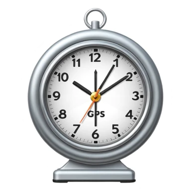 emoji representing the concept of time combined with geo location, such as a clock merged with a map pin or GPS marker sticker