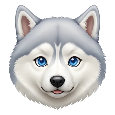 Siberian husky emoji sticker