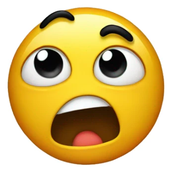 Emoji mixed in confusion and disgust  sticker