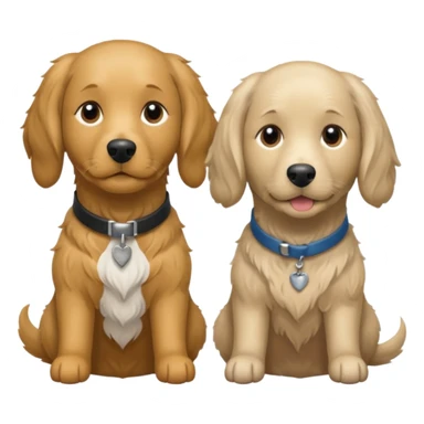 Michael Yanni Italian with salt and pepper hair and no moustache and two retriever dogs sticker