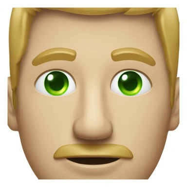 white man with red eyes  due to being sleep deprived  smoking a tan cigarette filled with green in his mouth sticker