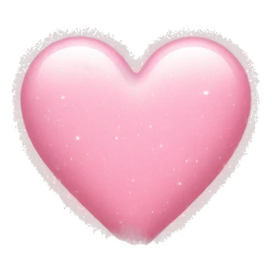 Light pink heart with sparkles  sticker