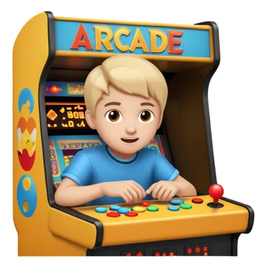 Retro Arcade Kid sticker