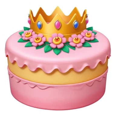 Princess peach cake sticker