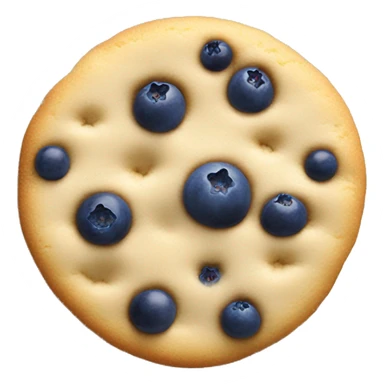 Blueberrys on a creamy cookie  sticker