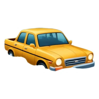 showing a flood disaster scene with strong water waves overflowing streets, partially submerged houses and cars, dark cloudy sky sticker