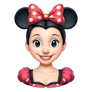 Minnie Mouse smiling sticker