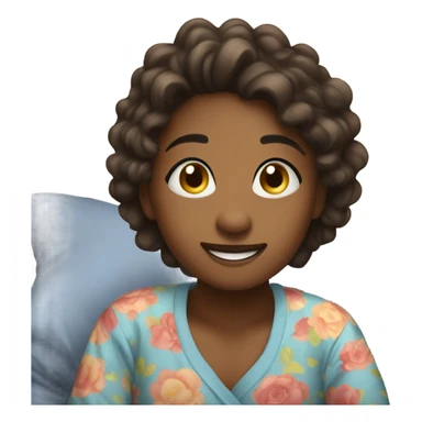 Sleepover with boyfriend, exited girl sticker