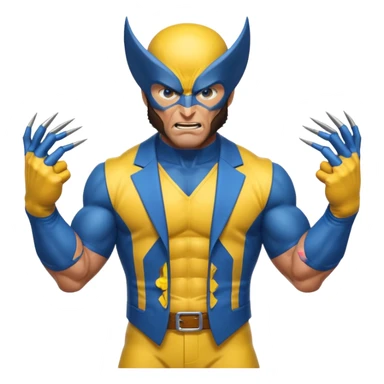 Wolverine from Deadpool & Wolverine movie sticker