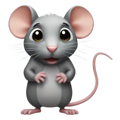 A rat stood up sticker