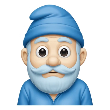 grandfather smurf  sticker