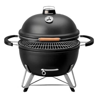 Black large kamado bbq sticker