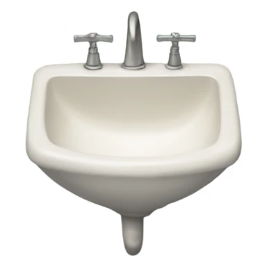 A sink waiting at a door sticker