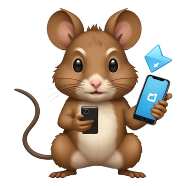 Degu playing brawlstars sticker