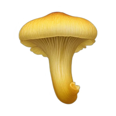 Zoom on One specimen of Cantharellus cibarius sticker
