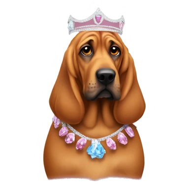 Beauty pageant bloodhound  sticker