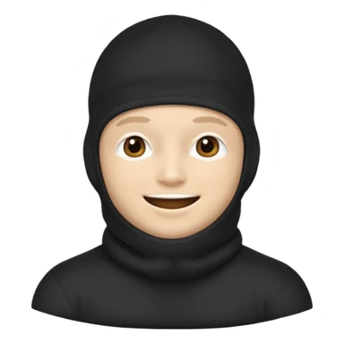 a man who is pregnant and wears a balaclava in his face  sticker