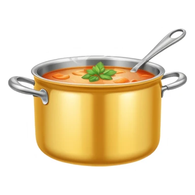 an empty kitchen soup pot sticker