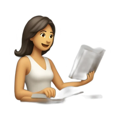 Chica en silla de ruedas, predicando como Testigo de Jehová con la Biblia sticker