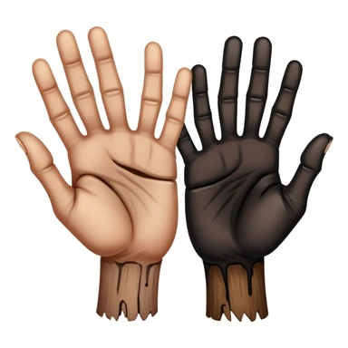 Fingers turning black and rotting sticker