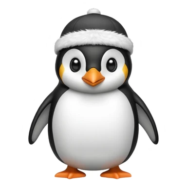 penguen with cap sticker