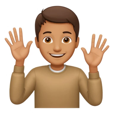 Mano asiendo seña de s sticker