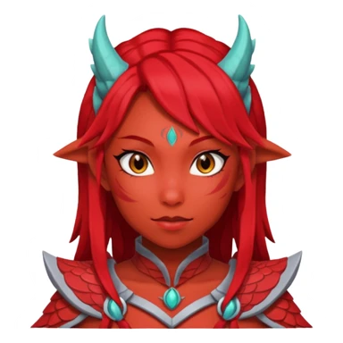 Anime She/Them  DragongirlRed sticker