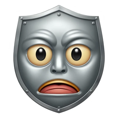 you know the emoji "sadge". i want a shield with that same expression and face :shieldge: like a sad shield but it needs to be sad not smiling
and eyes/etc need to look like the pepe sad sticker