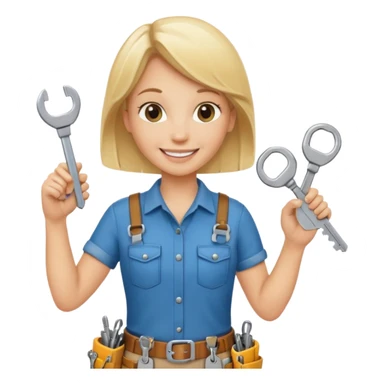 blonde locksmith sticker