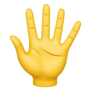 3D emoji-style icon of a yellow hand in the emoji style, making the hang loose sign.
 sticker