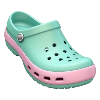 crocks fun edition in pastel color sticker