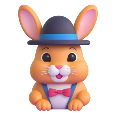 gangster rabbit sticker