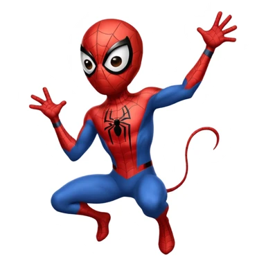 Spiderman full body doodle shock with cartoon sticker