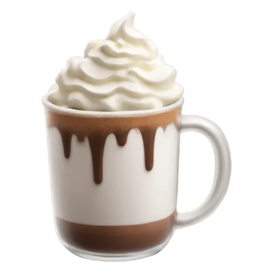 hot chocolate with whipped cream sticker