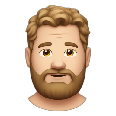 Overweight neckbeard sticker