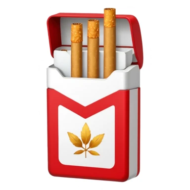 A pack of cigarettes sticker