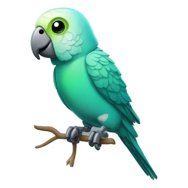 robot parakeet sticker