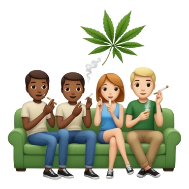 Sinners smoking weed sticker