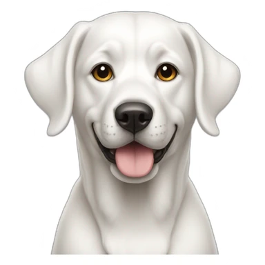 Chien blanc sticker