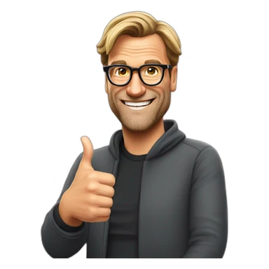 jurgen klopp thumb up sticker