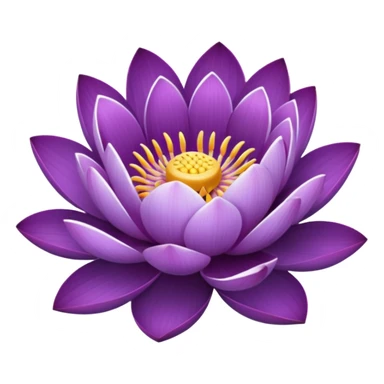 purple flower like a lotus sticker