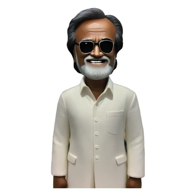 Rajinikanth at changi airport  sticker