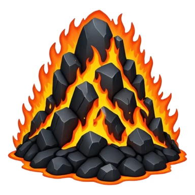 black stone lava sticker