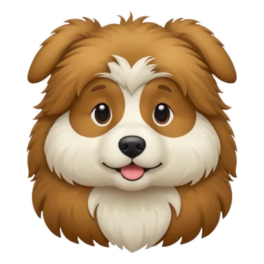 Maak een schattige hond sticker