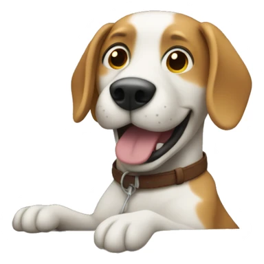 Dog riding in car sticker