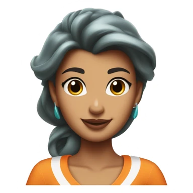 Disney princess Belle wearing Miami Dolphins jersey with the number one on it sticker