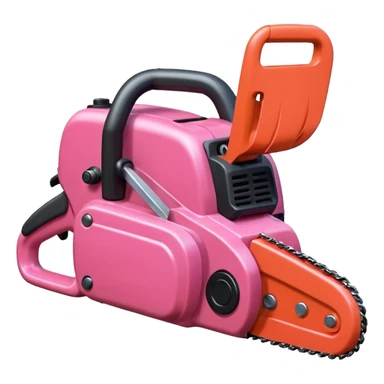 Pink chainsaw sticker